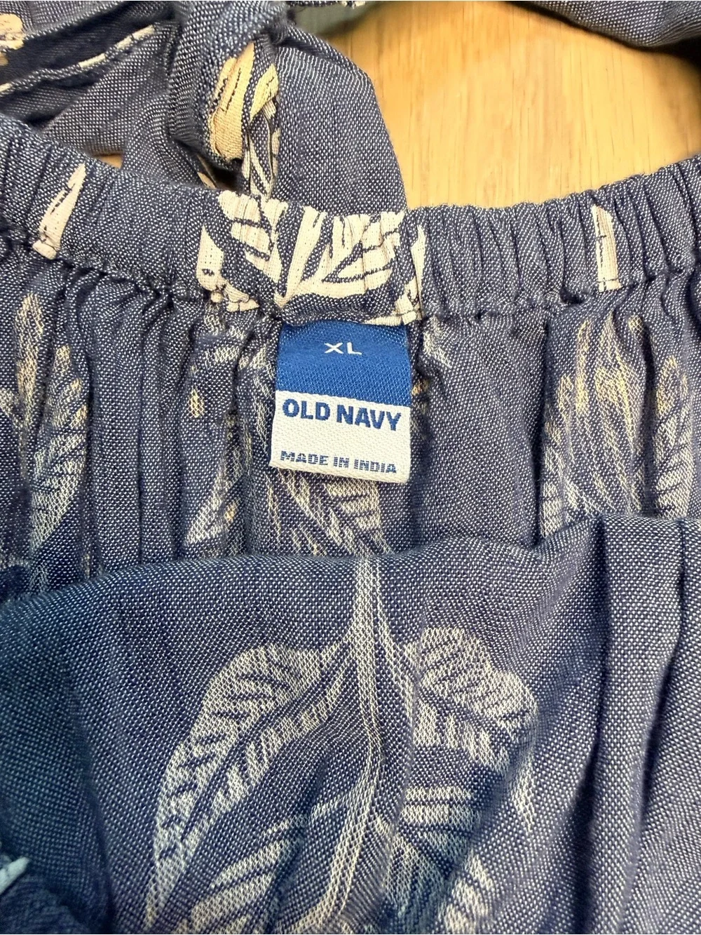 OLD NAVY Puff Sleeve Cutout Tie-Back Resort Swing Blouse Square Neckline Sz XL